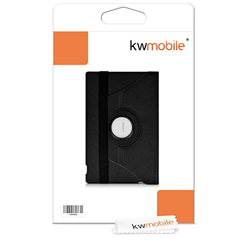 kwmobile Hülle für Sony Xperia Tablet Z – 360° Standfunktion Case Tablet Schutzhülle Kunstleder – Smart Cover Tabletcase Schwarz - 7