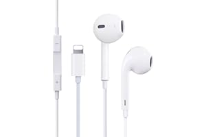 UCGOU Lightning Headphones[Apple MFi Certified]Apple earphones Wired iPhone Headphones In-Ear Earbuds(Built-in Microphone & Volume Control) Compatible with iPhone 14Pro/13 Pro Max/SE/12/12 Mini/11/XR/8/7/XS