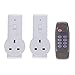 Produktbild asiproper 2 Kabelloser Fernbedienung Sockel AC Steckdose, Home Netzteil UK-Stecker