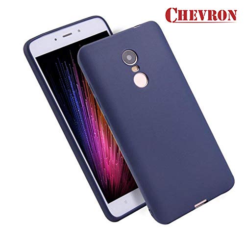 Chevron Soft Silicone All Sides Protection 360 Degree Back Case Cover for Xiaomi Mi Redmi Note 4 (Deep Blue)
