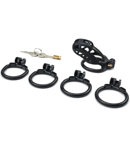 QiKKago Accessoire Cage De Protection Résine Sport Fitness Noir - 4 Anneaux Différentes Tailles + Clés - K + 13