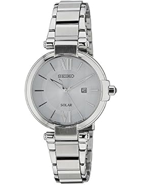 Seiko Damen-Armbanduhr XS Solar Analog Quarz Edelstahl SUT153P1
