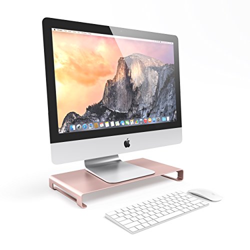 Satechi Qualitativ Hochwertiger Universaler Aluminium Monitorstand für PC, Laptop, iMac, MacBook (Rose Gold) - 2