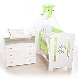 Babyzimmer sparset incl. Babybett , Wickelkommode , Ausstattung – Komplettset - 2