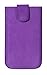 Produktbild Bazoo Echt Leder Universal Handy Tasche mit Magnetverschluss und Pull-Zipper für Samsung Galaxy S2 violett