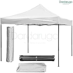 Tonnelle pliante en accordéon 3 x 3 m pour marché et chapiteau avec sac, verte Bianco