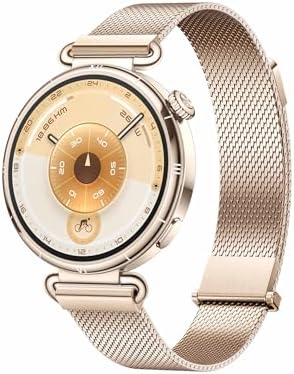HUAWEI WATCH GT 6 GPS 41mm Smartwatch, Display AMOLED, Fino a 14 giorni, Ciclismo, Oltre 100 Modalità Sportive, iOS e Android, Funzione NFC, Monitoraggio della Salute a Lungo Termine, Oro