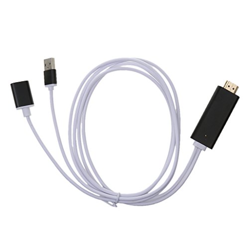 Gazechimp 1080p HDMI HDTV AV Adapter Kabel Für iPhone 5 / 5s / 5c / 6/6 plus / 6s / 6s plus , iPad Air 2, iPad Mini 2/3/4 – Weiß - 2