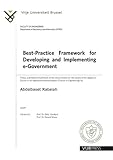 Image de Best-Practice Framework for Developing and Implementing E-Government