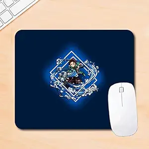 Woopme Rubber Base Anti Skid Cartoon Theme Anime Printed Designing Mouse Pad Girls Kids Office Gaming Boys Laptop/PC/Computer Multicolored Mousepads L x H 24 x 20 CMS