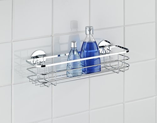 Wenko 21778100 Turbo-Loc Maxiablage – Befestigen ohne bohren, Edelstahl rostfrei, 38 x 10,5 x 11 cm, glänzend - 2