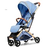 1. Heben Sie den stangenförmigen leichten Luxus-Kinderwagen an, nachdem das Auto wie ein Koffer gezogen werden kann.