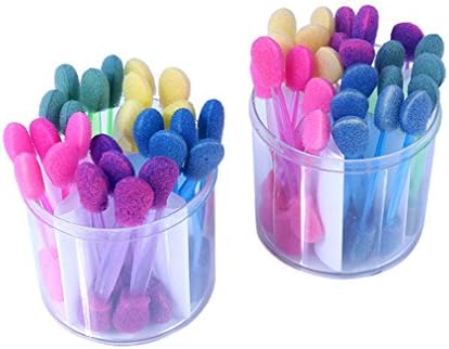 Gracelaza 25 Pieces Disposable Eyeshadow Wands Brushes Makeup Applicators Kit