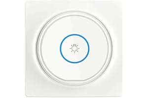 Tedeligo Interruptor inalámbrico (1 interruptor), interruptor de autogeneración móvil 433Mhz 220V 230V Relé Mini receptor Rf Transmisor de radio Control remoto Control de rango de 100 metros para luz