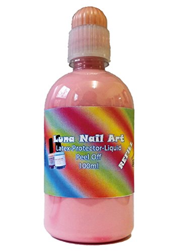 Peel off 100 ml NACHFÜLLPACK Nail Nageldesign Clean Edge rosa Cuticle Liquid Tape Latex Skin Cover Latexmilch Flüssiglatex Maske Halloween Nagelhautschutz