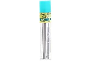 Pentel Super Cordons de recharge Hi-Polymer 0.7 mm, Grade 2B (Lot de 12 Tubes - 144 Leads)