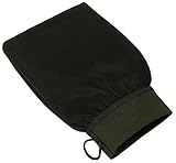 Coarse Moroccan Hammam/Kesse Exfoliating Bath Glove (Black)
