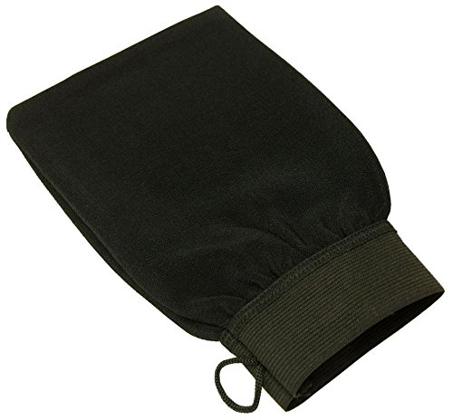 Coarse Moroccan Hammam/Kesse Exfoliating Bath Glove (Black)