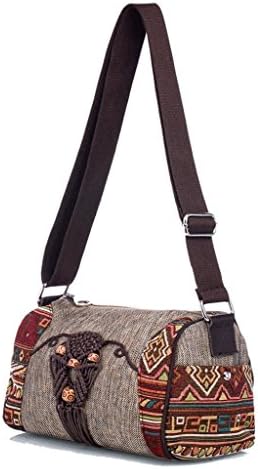 GMS467 Ethnic Sling Crossbody Shoulder Bag Purse Hippie Hobo Thai Cotton Gypsy Bohemian Small bag ，new Messenger Lady canvas ethnic style travel leisure Chinese style cloth bag 10.24"x 4.72" x 7.87"