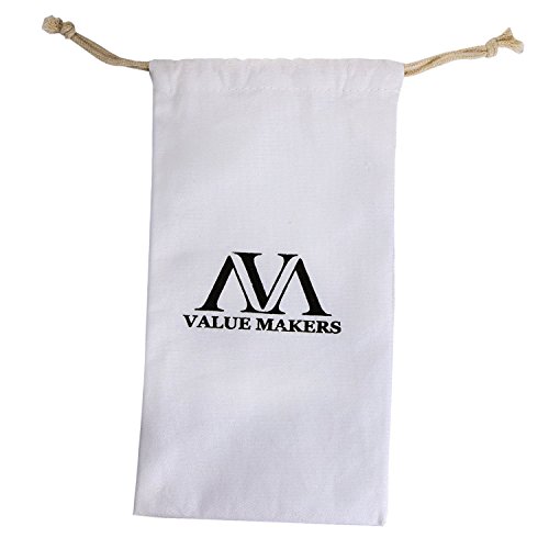 Make Up Pinsel Set, VALUE MAKERS® 7PCS Profi Kabuki Kosmetik Pinsel für Eyeliner Powder Concealer mit Etui - 8