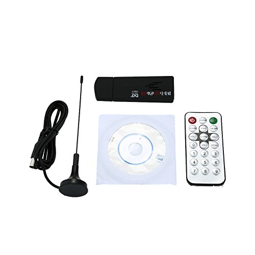 Andoer   Mini Antena de TV Sintonizador Receptor Soporte a DVB-T   DAB   FM   SDR RTL2832U   R820T Digital Port  til USB 2 0  Negro 