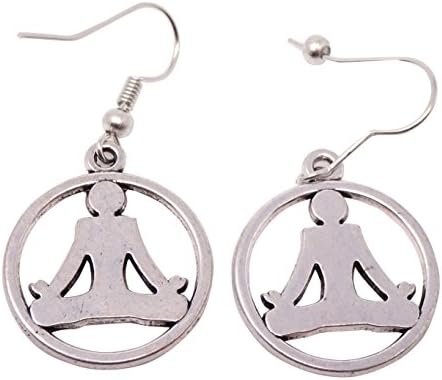 Vinciann 2Â x Women Earring Jewellery Gift Yoga Meditation Zen Pendant Earrings