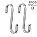 Produktbild PerGrate 2 Stück Edelstahl S Haken hängen Kleidung Regenschirm Küche Kleinigkeiten Aufhänger