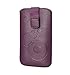 Produktbild Handytasche Circle violett geeignet für Gigaset GS170 - Handy Tasche Schutz Hülle Slim Case Cover Etui mit Klettverschluss