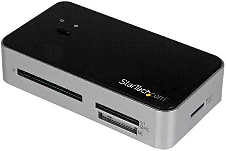 StarTech.com USB 3.0 Multi Media Flash Memory Card Reader with 2-Port USB 3.0 Hub &amp; USB Fast Charge Port - USB 3.0 External Card Reader
