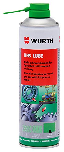Haftschmierstoff HHS Lube - 500ml - Geeignet für offene Schmierungen mit hohem Schmutz- und Witterungseinfluss, z.B. Zahnräder, Lagern, Drahtseile, Federzüge, Gleitlager, uvm. Durch geringe Staub- und Schmutzanhaftung ist das HHS Lube bestens geeignet bei offenen Schmierungen im Freien.