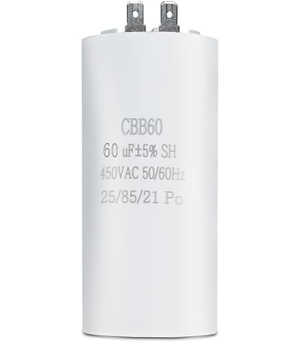 Condensatore CBB60 14µF 250V AC Con 2 Fili Per Pompe D'Acqua, Lavatrici E Motori - PATIKIL (60x30 Mm) - 5