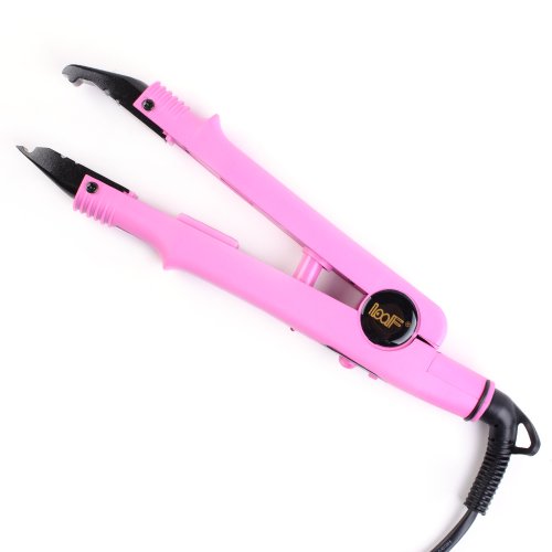 YESURPRISE Pink Fusion Heat Iron Connector Plier for Hair Extension UK Plug