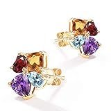 ▶ Design: Klassisches Ohrstecker Design mit wertvollsten Edelsteinen