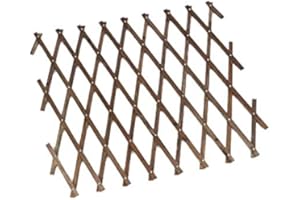 Foglish Heavy Duty Expanding Trellis Riveted Strong Plant Support - Brown - Tan - 1.8m x 0.6m