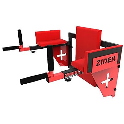 ZIDER SPORT Professionnel Station Chaise Romaine Fixation murale - Combo de Dips