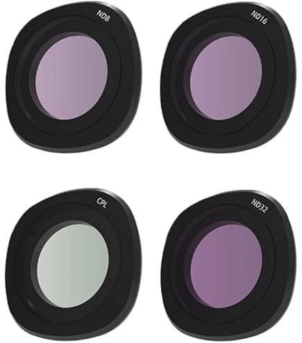 Drones Camera Lens Filter, ND CPL UV Filter Set for DJI NEO2 with Multi-Coated HD Optical Glass and Robust Aluminum Frame (A