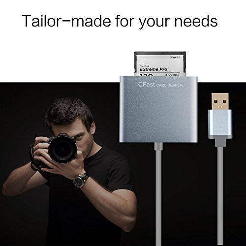 CFast Kartenleser, amalink High Speed CFast 2.0 USB3.0 (500MB/S) Speicherkarte Reader - 4