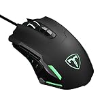 Souris Gamer Programmable VTIN Souris de Jeux Filaire 7200 DPI Capteur Optique de Haute Précision Souris Gaming avec LED Brillant