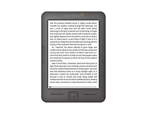 Sunstech  EBI54GBBK - Lector de eBooks de tinta electr&oacute;nica (pantalla de 6