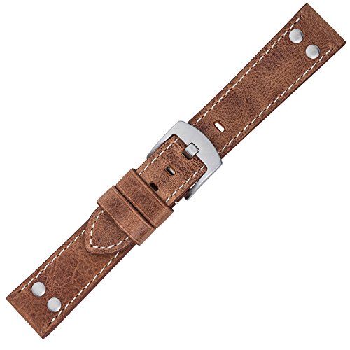 Minott Ersatzband Uhrenarmband Vintage Look Leder Band 18mm 757 Minott Ersatzband Uhrenarmband Vintage Look Leder Band 18mm 757