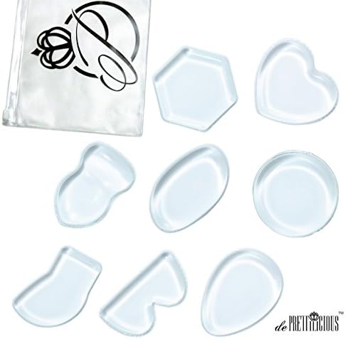 de Prettilicious 8 pcs Silicone Makeup Blender Sponge. FREE MAKEUP POUCH and BEAUTY E-book. MOTHER'S DAY SALES NOW! Best gift for her!