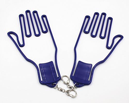 2pcs A99 Durable Outdoor Sport Golf Gloves Glove Stretcher Shaper Extend New Blue with Chain