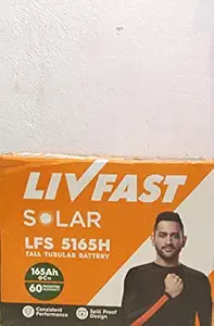 Livfast Solar Battery LFS 5165H 165ah 60 Months Warranty