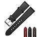 Produktbild Emibele 18mm Universal Watch Band, Premium Genuine Leather with Stainless Steel Buckle Adjustable Replacement Band for 18mm Sport Strap, Black