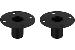 UKCOCO Lot de 2 Supports Denceintes en Métal Support de Montage pour Enceintes Base de Montage pour Fête