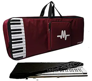 Mexa for yamaha PSR-E243, E343, E353, E363, E453, E463, I455, I425, I400, I500 keyboard bag with dust cover padded quality. ((MREDKEY))