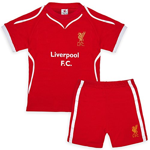 Liverpool FC Official Gift Home Kit Logo Baby T-Shirt & Shorts 18-23 Months