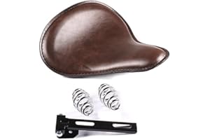 CRAFTRIDE Selle siège Solo Bobber Slim Yamaha XVS 1100/650 A Drag Star Classic, XVS 1100/125/ 650/250 Drag Star, XVS 1300/950 A Midnight Star, XVS 1300 Custom, XVZ 1300 A Royal Star Marron