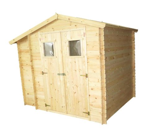 Gartenhaus Graz – 2,56 x 2,00 Meter aus 19mm Blockbohlen mit extra Lagerraum - 4