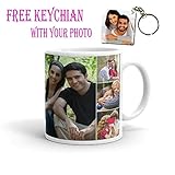 Ashani Creation Personalize Bone China Ceramic Mugs with Your Photo and Message